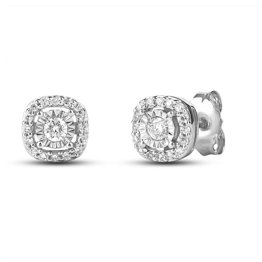 Diamantørepynt 0,25ct tw/si i hvitt gull/ Diamanthuset