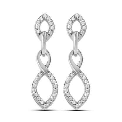 Diamantørepynt i 14kt Hvitt/Gult Gull (585), 0.20ct TW/SI Diamanter