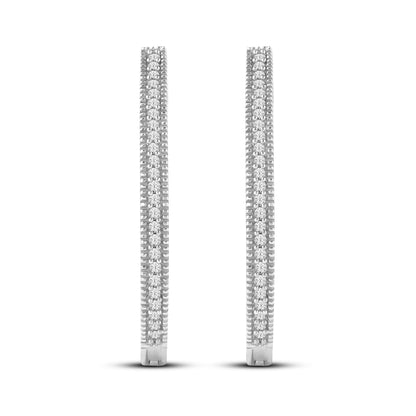Diamantørepynt i Gult/Hvitt Gull (585), 0.20ct TW/SI Diamanter