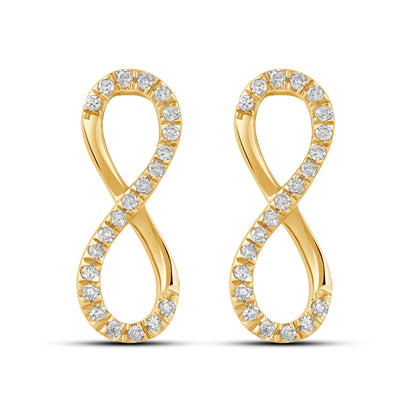 Diamantørepynt i 14kt Hvitt/Gult Gull (585), 0.15ct TW/SI Diamanter