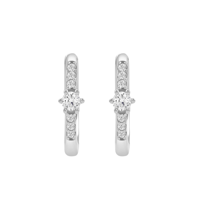 Diamantørepynt i Gult/Hvitt Gull, 0.20ct TWSi