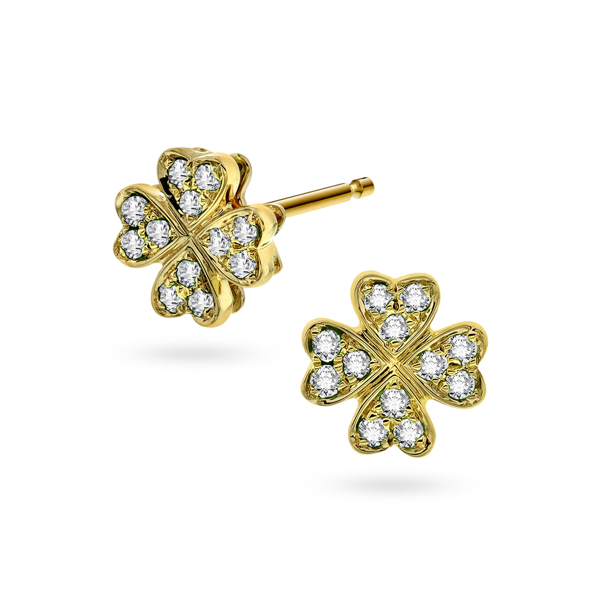 Diamanørepynt i Gult/Hvitt Gull, 0.12ct TWSi