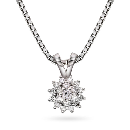 Diamantanheng i rosett 0,15ct TWSI