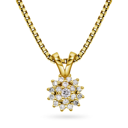 Diamantanheng i rosett 0,15ct TWSI