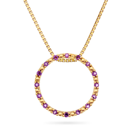 Gullsmykke med 0,35ct Ametyst - Diamanthuset