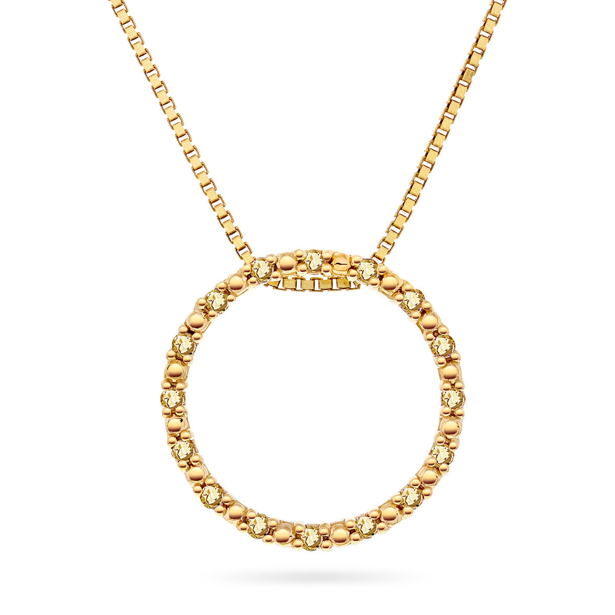 Gullsmykke med 0,35ct Citrin