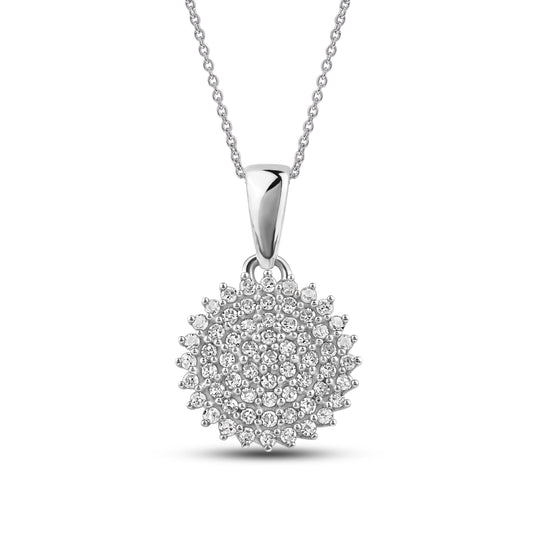 Diamantanheng rosett, 0,25ct tw/si i hvitt gull, Diamanthuset