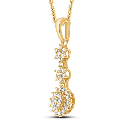Diamantanheng 0,20ct tw/si i gult gull