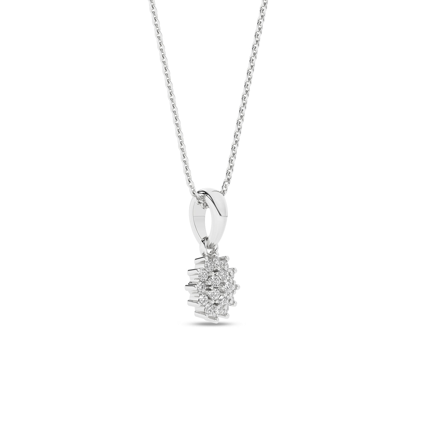 Diamantanheng 0,06ct tw/si i Hvitt/Gult Gull