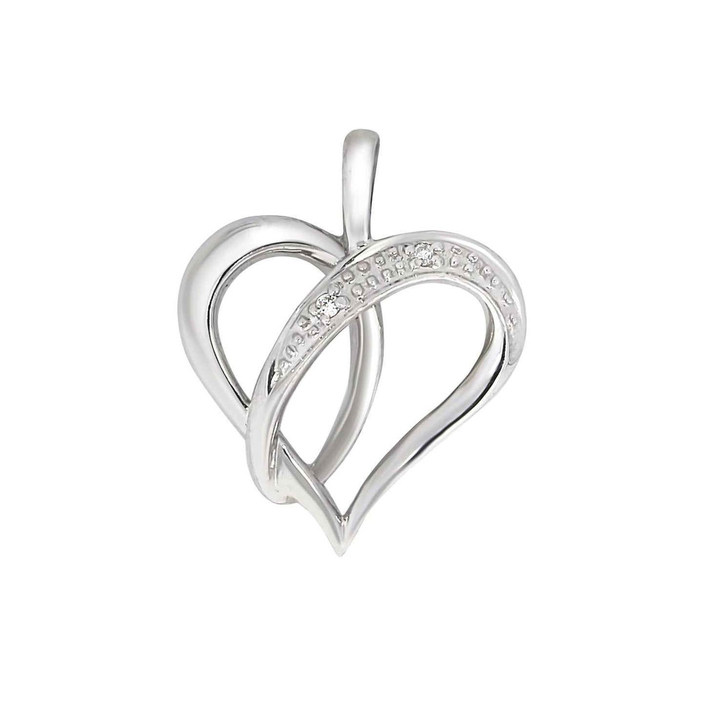 Diamanthalssmykke i hvitt gull, 0.01ct TWSi - Diamanthuset