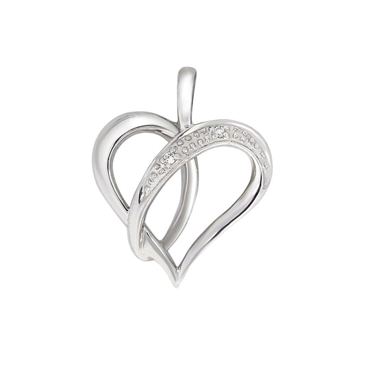 Diamanthalssmykke i hvitt gull, 0.01ct TWSi - Diamanthuset