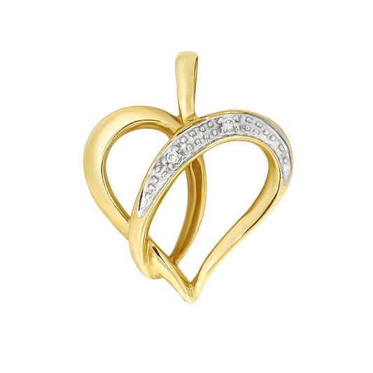 Diamanthalssmykke i gult gull, 0.01ct TWSi - Diamanthuset