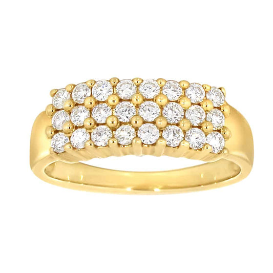 Diamantring i hvitt eller gult gull 0,60ct TWSI