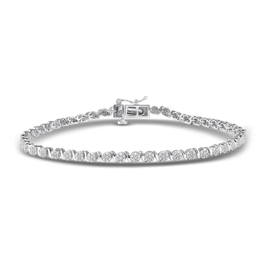 Diamantarmbånd 1,10ct tw/si
