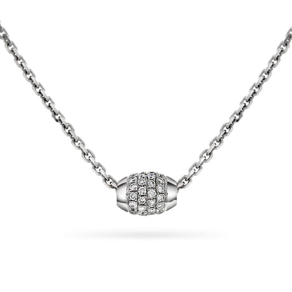 Collier-Halssmykke i Hvitt/Gult Gull (585), 0.35ct TW/SI Diamanter