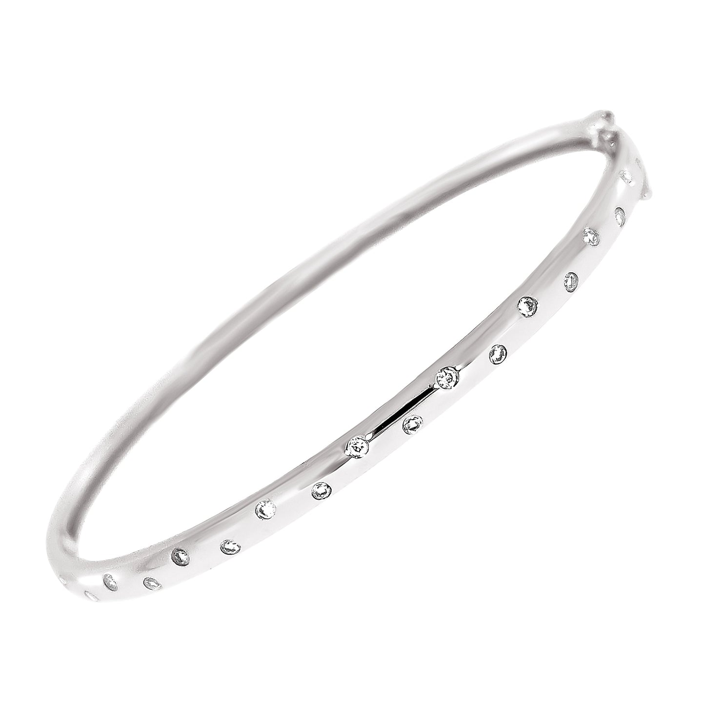 Armring i Hvitt Gull, 0,30ct TW/SI Diamanter