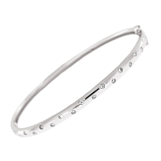Armring i Hvitt Gull, 0,30ct TW/SI Diamanter