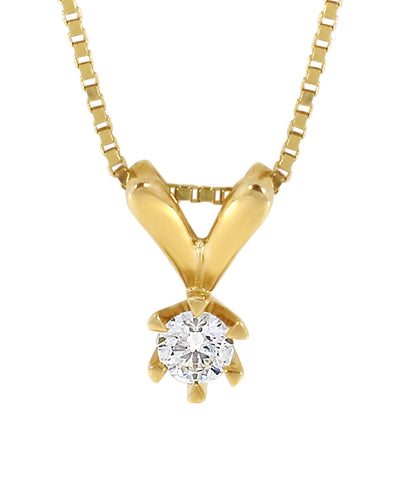 Victoria diamantsmykke, hvitt/gult gull