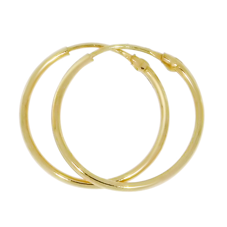 Gullørepynt i 14kt Gult Gull (585) - Creole - Medium