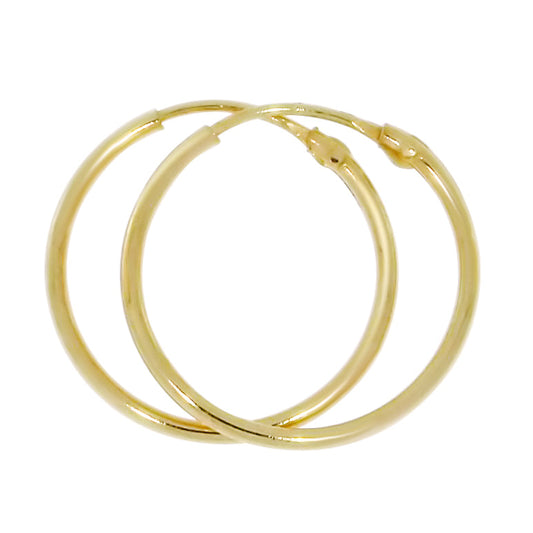 Gullørepynt i 14kt Gult Gull (585) - Creole - Medium