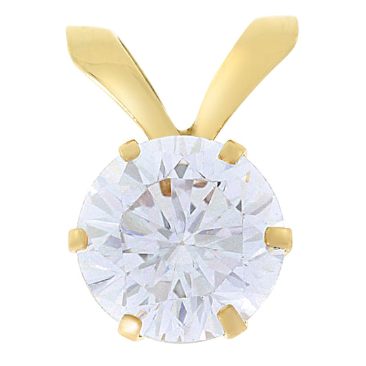 Gullanheng i 14kt Gult Gull (585) med Zirkonia - 8mm