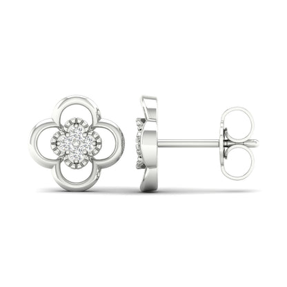 Diamanørepynt i Gult/Hvitt Gull, 0.06ct TWSi
