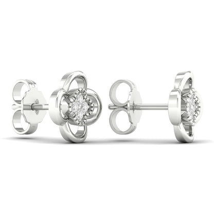 Diamanørepynt i Gult/Hvitt Gull, 0.06ct TWSi