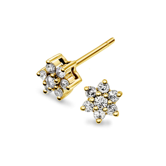 Rosettørepynt i 14kt Gult/Hvitt Gull,, 0.25ct TW/SI Diamanter