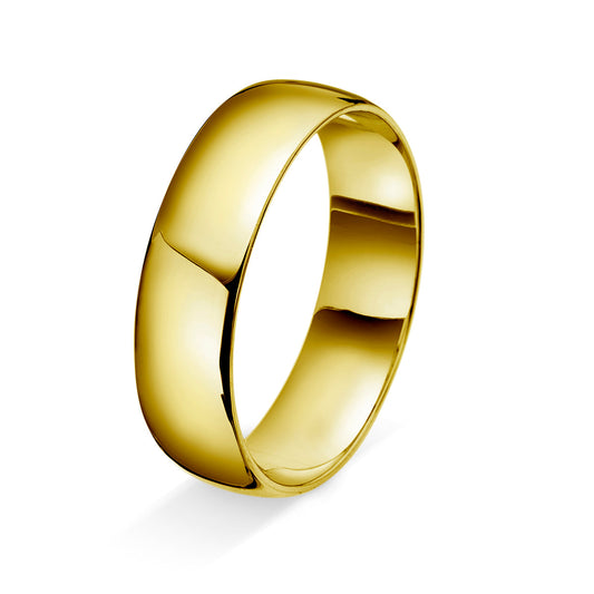 Amore forlovelsesring i gult/hvitt gull 6mm - Herre