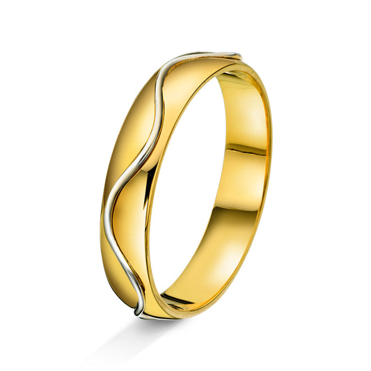 Amore giftering i tofarget gull, 4.5mm