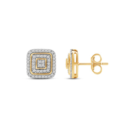 Diamantørepynt i Hvitt eller Gult Gull (585) Med 0.25ct TW/SI Diamanter