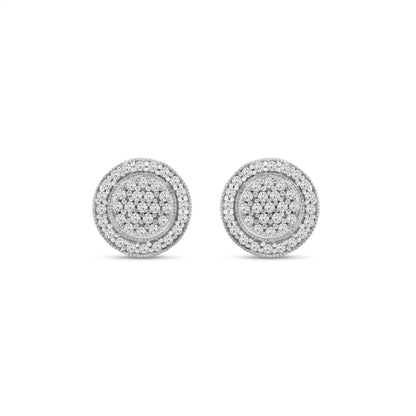 Diamantørepynt i Hvitt/Gult Gull (585) Med 0.20ct TW/SI Diamanter