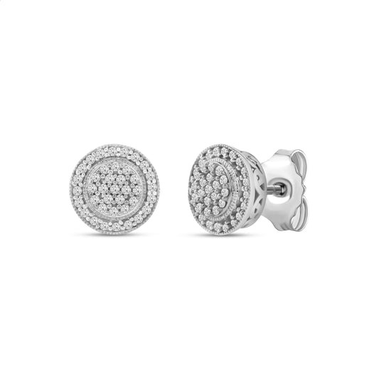 Diamantørepynt i Hvitt/Gult Gull (585) Med 0.20ct TW/SI Diamanter