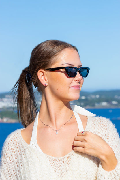 Diana Diamant øredobber med rubin 0,06ct TWSI