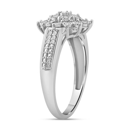 Diamantring i Gult eller Hvitt Gull (585) med 0.23ct TW/SI Diamanter