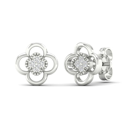 Diamanørepynt i Gult/Hvitt Gull, 0.06ct TWSi