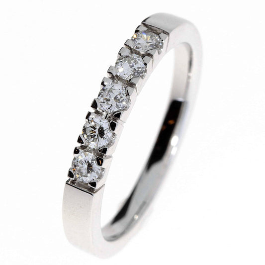 Allianse diamantring i hvitt gull, 0.40CT TWSI - Diamanthuset