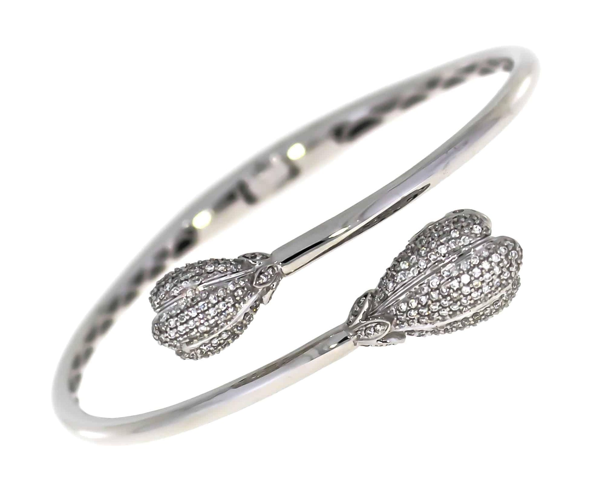 Diamantarmring i hvitt gull 1,15ct TW/SI - Diamanthuset