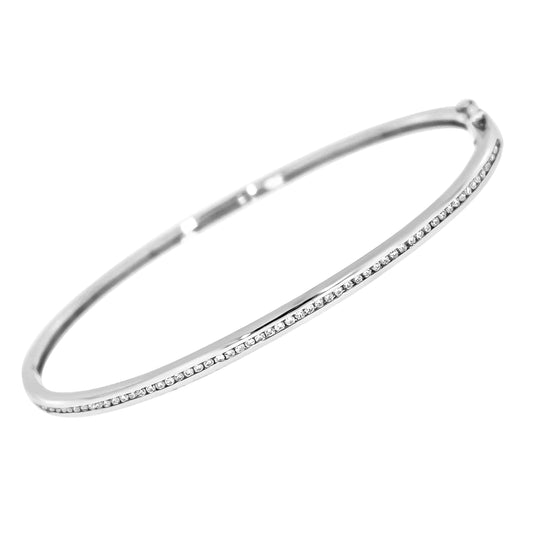 Armring i hvitt gull 0,60ct TW/SI - Diamanthuset
