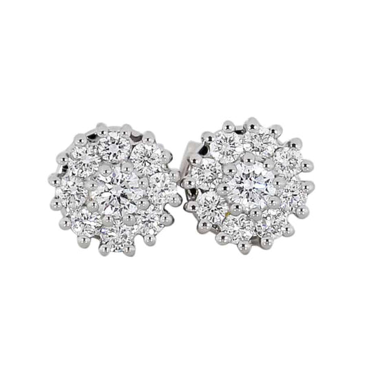 Diamant øredobber rosett 0,45ct TWSI - Diamanthuset