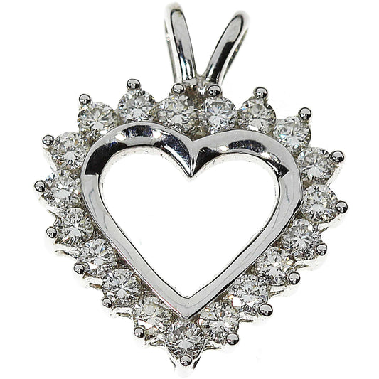 Diamant halssmykke i hvitt gull, 2.00CT TWSI - Diamanthuset