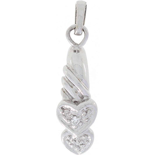 Diamanthalssmykke i hvitt gull, 0.02CT TWSI - Diamanthuset