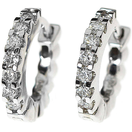 Diamantøredobber i hvitt gull, 0.25CT TWSI - Diamanthuset