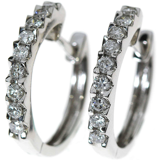 Diamant øredobber i hvitt gull, 0.45CT TWSI - Diamanthuset