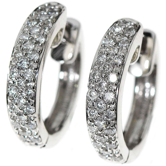 Diamant øredobber i hvitt gull, 0.30CT TWSI - Diamanthuset