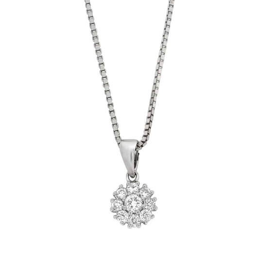Diamantanheng i rosett 0,37ct TWSI - Diamanthuset