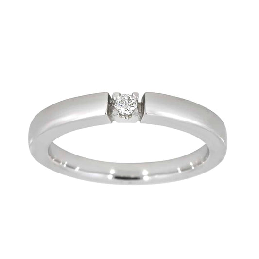 Alliansering i hvitt gull, 0.05CT TWSI - Diamanthuset