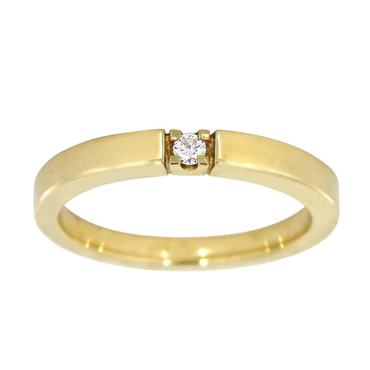 Alliansering i gult gull, 0.03CT TWSI - Diamanthuset