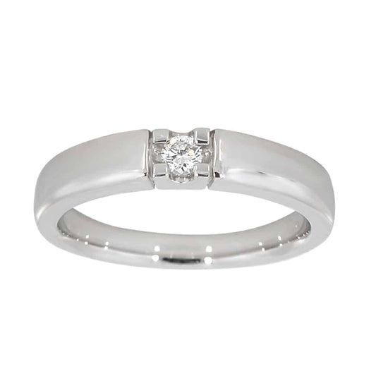 Alliansering i hvitt gull, 0.10CT TWSI - Diamanthuset