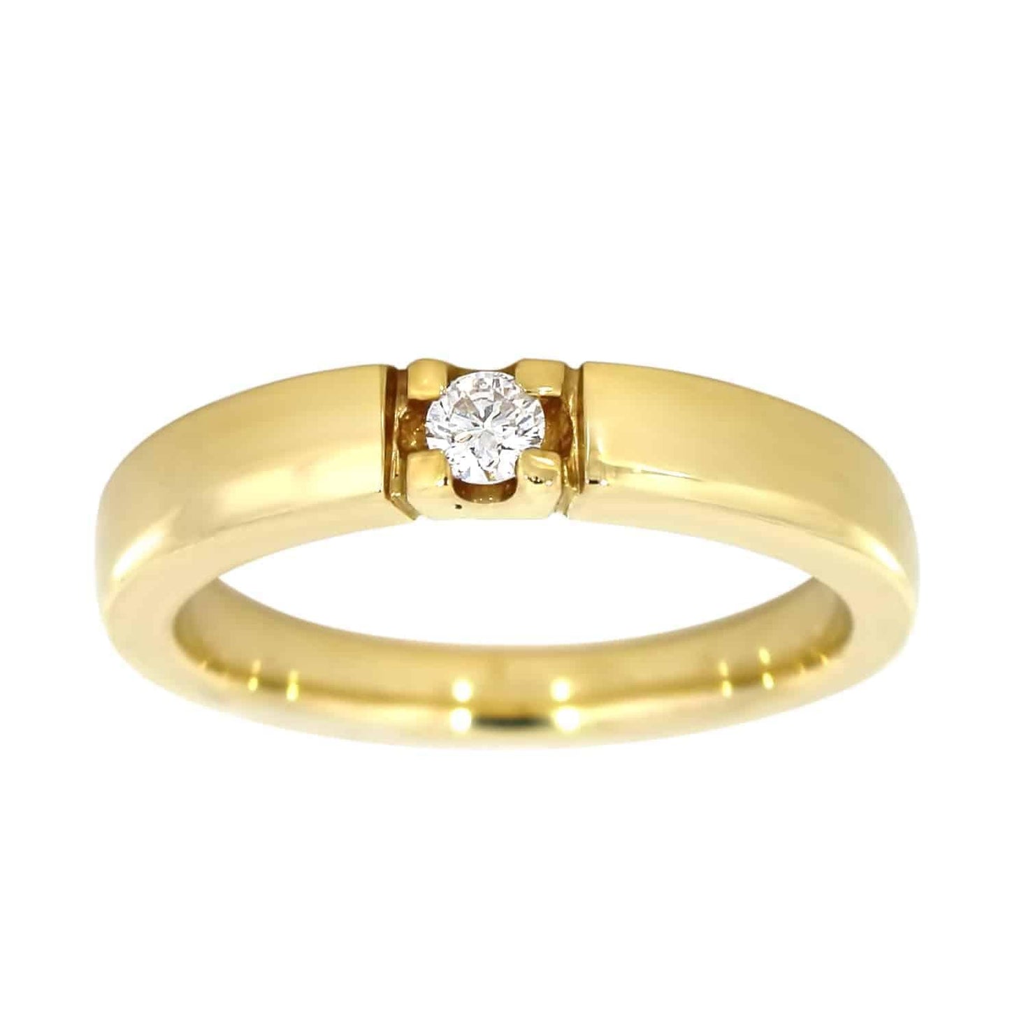 Alliansering i gult gull, 0.10CT TWSI - Diamanthuset
